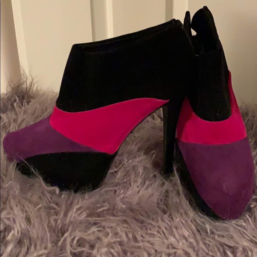Suede bootie